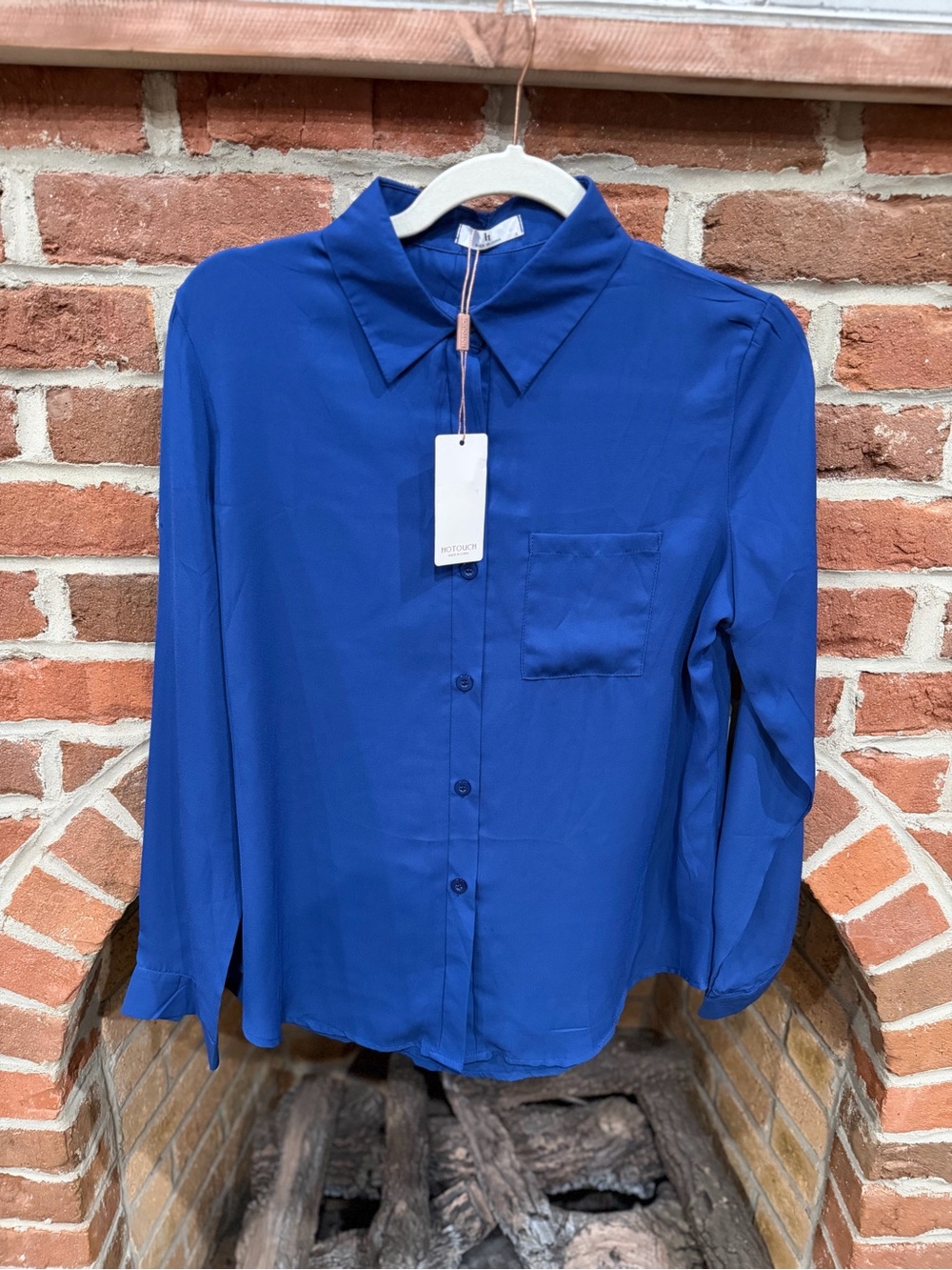 Classic Button-Down Shirt in Cobalt Blue